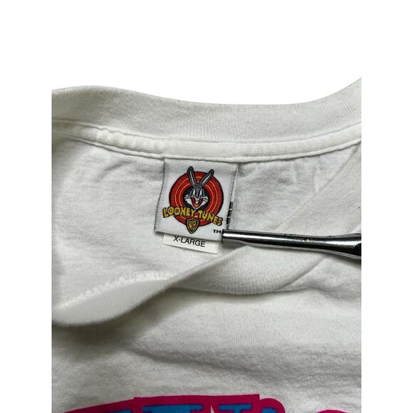 Vintage Tweety Looney Tunes T-Shirt Size XL 1997 Cartoon Tweetys Gym 90s / Retro - Picture 3 of 10